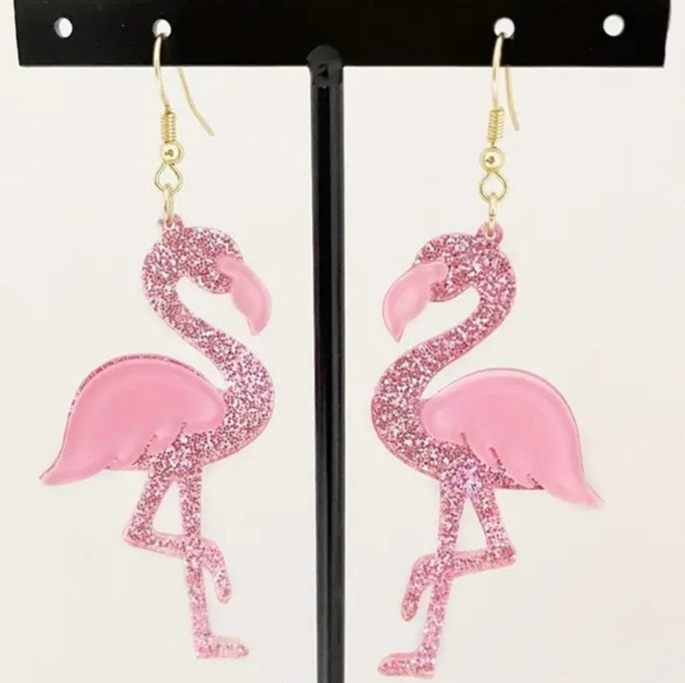 Flamingo Earrings - Picture 3 of 3